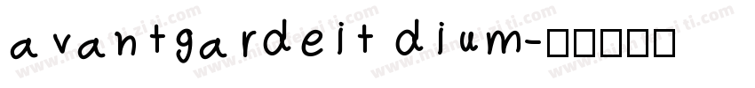 avantgardeit dium字体转换